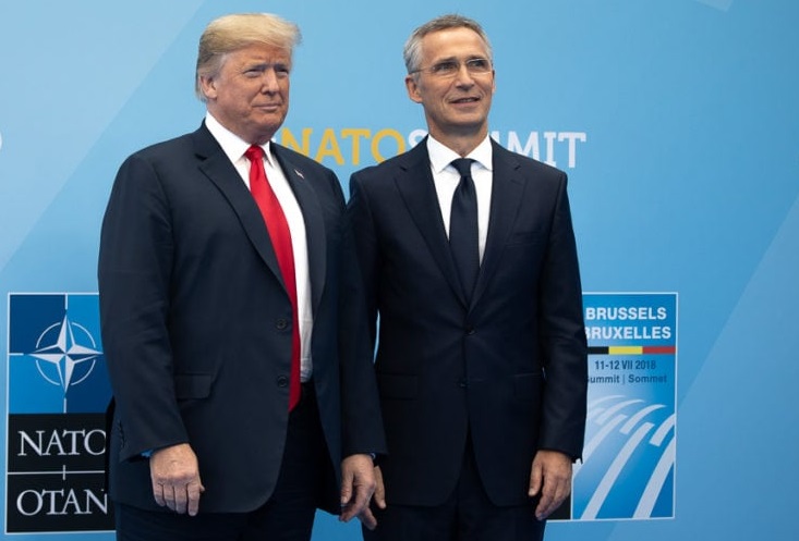 Donald Trump og Jens Stoltenberg