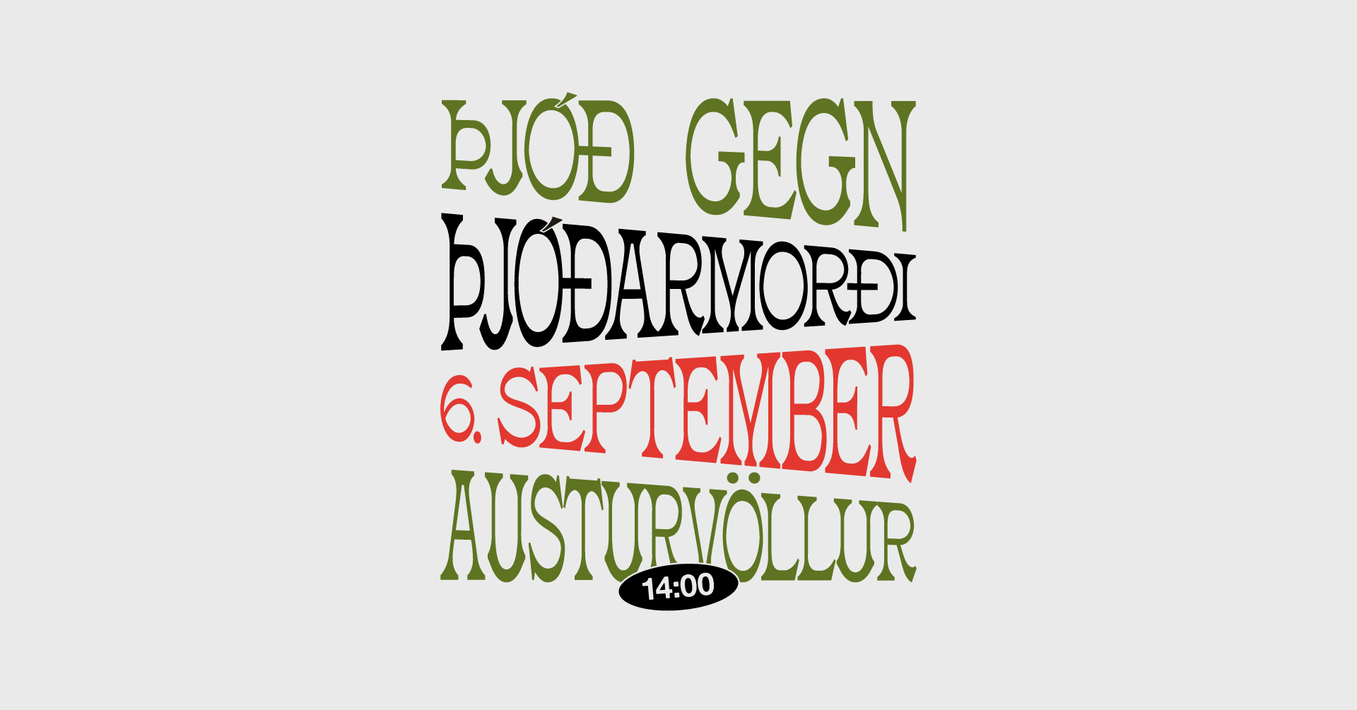 Þjóð gegn þjóðarmorði, 6. september, Austurvöllur.