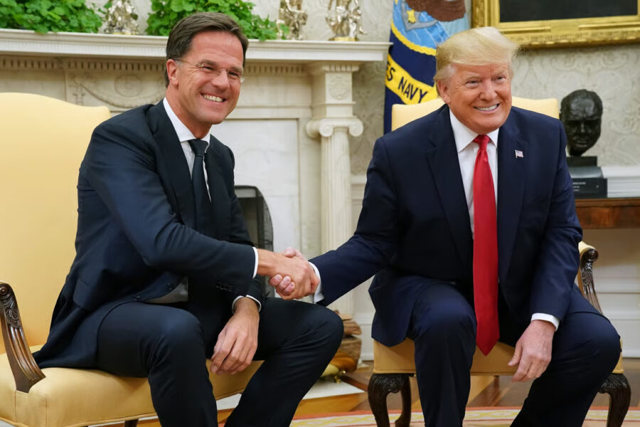 Mark Rutte og Donald Trump